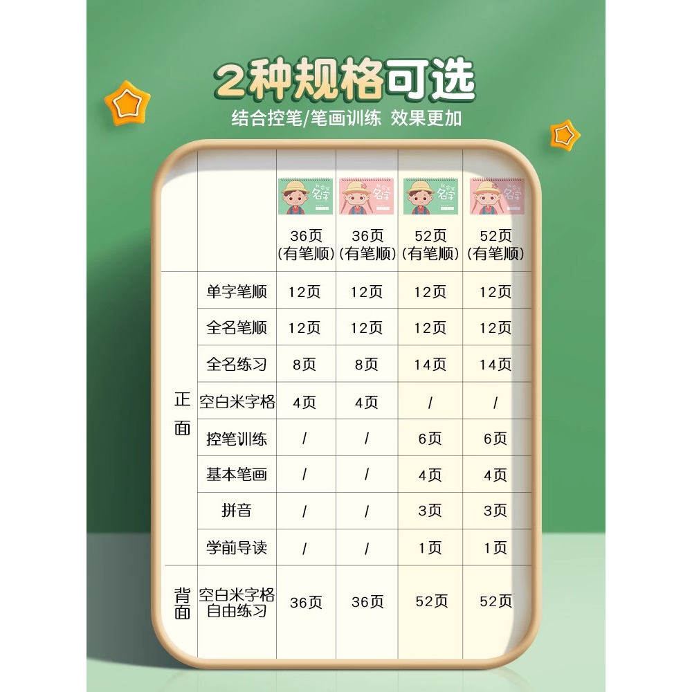 六品堂名字练字帖定制姓名学前定制儿童描红本幼儿园启蒙宝宝控笔训练幼小衔接一年级字帖大班小学生笔画笔顺数字练习写字楷书临摹,淘宝优惠券,粉丝福利购,淘宝优惠卷