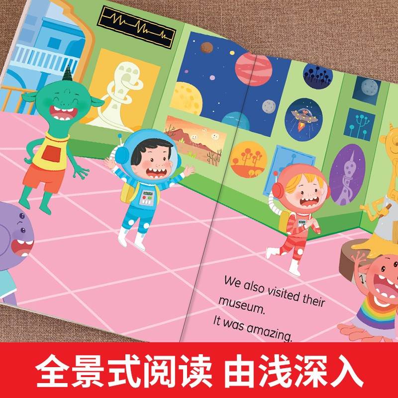 【视频教学】三年级英语绘本分级阅读三四五六年级纯正发音入门篇+基础篇+提高篇小学生英文课外阅读书幼儿启蒙有声绘本-图2