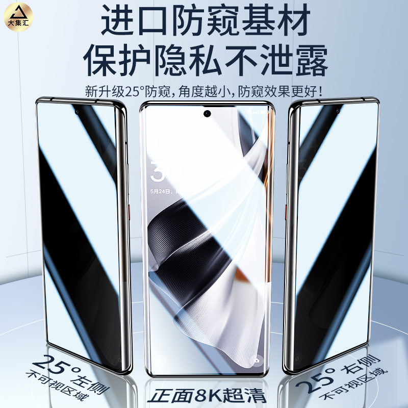 适用opporeno10手机膜reno10pro防窥膜opporone10por+十钢化膜水凝膜oppo陶瓷0pp7防窥opop新款opρoreno曲面 - 图0