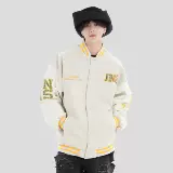 INSstudios Плетеная этническая бейсбольная форма для влюбленных, куртка, в американском стиле, свободный крой