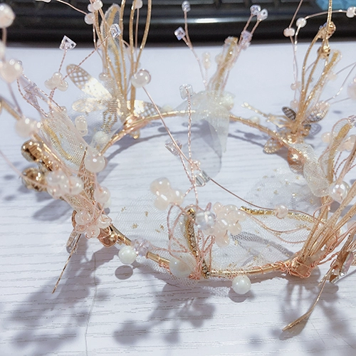 媛菲莎妮 Аксессуар для волос для невесты, серьги, корейский комплект, 2020, популярно в интернете, свадебный аксессуар