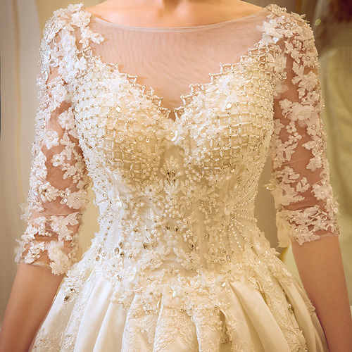 蓬蓬裙韩式婚纱2018新款 媛菲莎妮婚纱礼服新