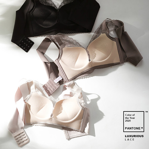 A变C skiwi内衣小胸聚拢上托收副乳无钢圈乳胶乳木棉背心式文胸 - 图2