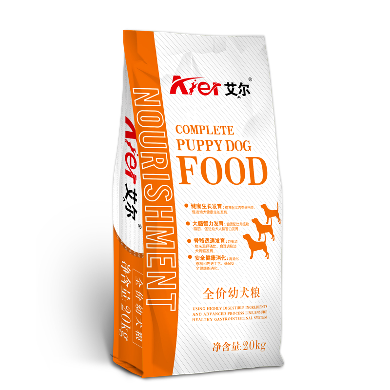 艾尔狗粮金毛阿拉斯加古牧边牧大型犬幼犬粮20kg  狗粮40斤