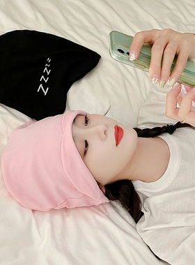 女纯棉睡帽月子帽护额