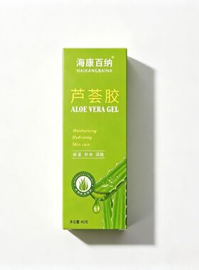 海康百纳芦荟胶40g补水保湿凝胶祛痘淡化痘印润肤