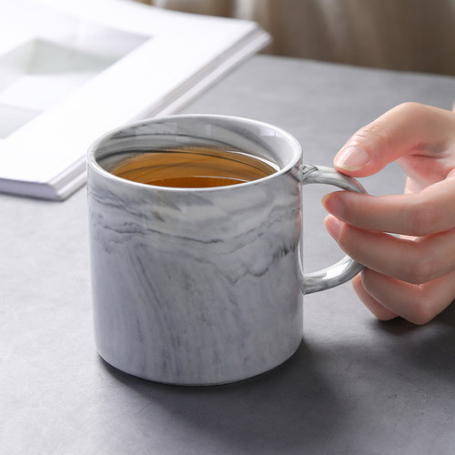 创意马克杯定制logo酒店宾馆陶瓷茶水杯带盖礼品杯刻字广告杯印图 - 图1