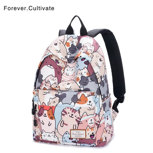 Мультяшный школьный рюкзак, в корейском стиле, для средней школы