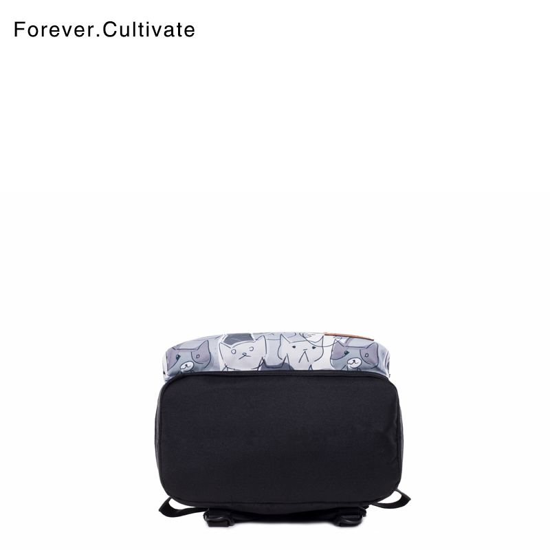Forever cultivate卡通双肩包女日韩校园中学生书包男高中生背包