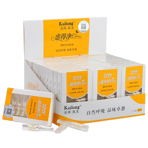 Мундштук Kailong, одноразовый фильтр Rudejing, одноразовый мультимикропористый толстый мундштук, набор для курения сигарет для здоровых мужчин