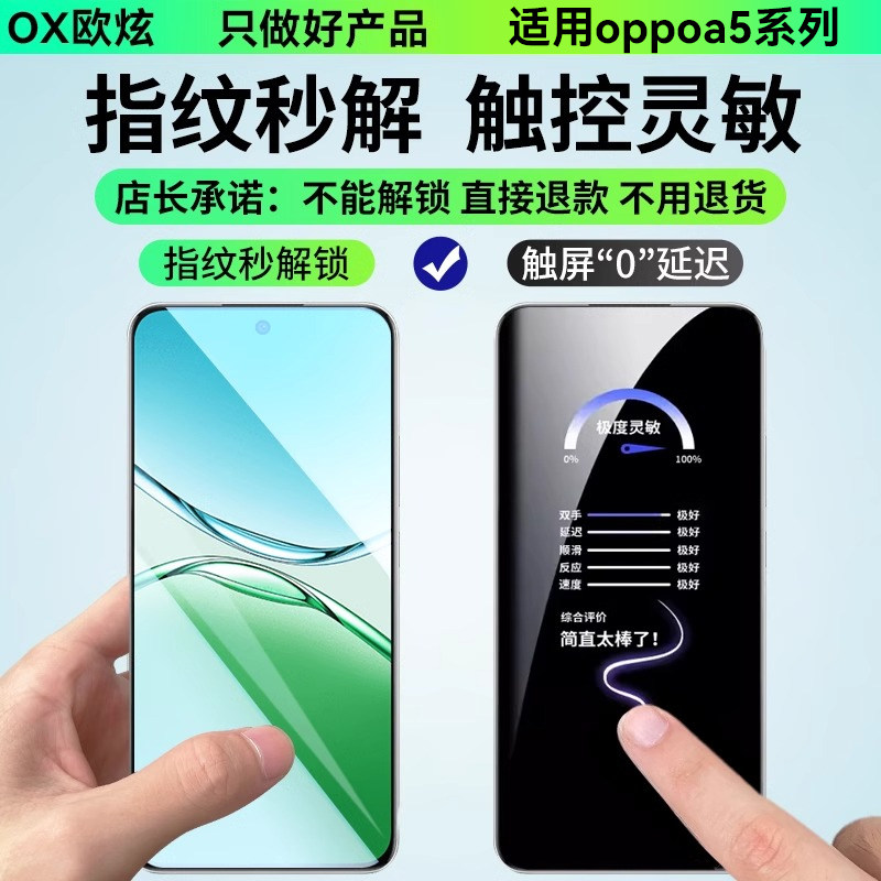 Ouxuan suitable for OPPOA5 tempered film mobile phone film