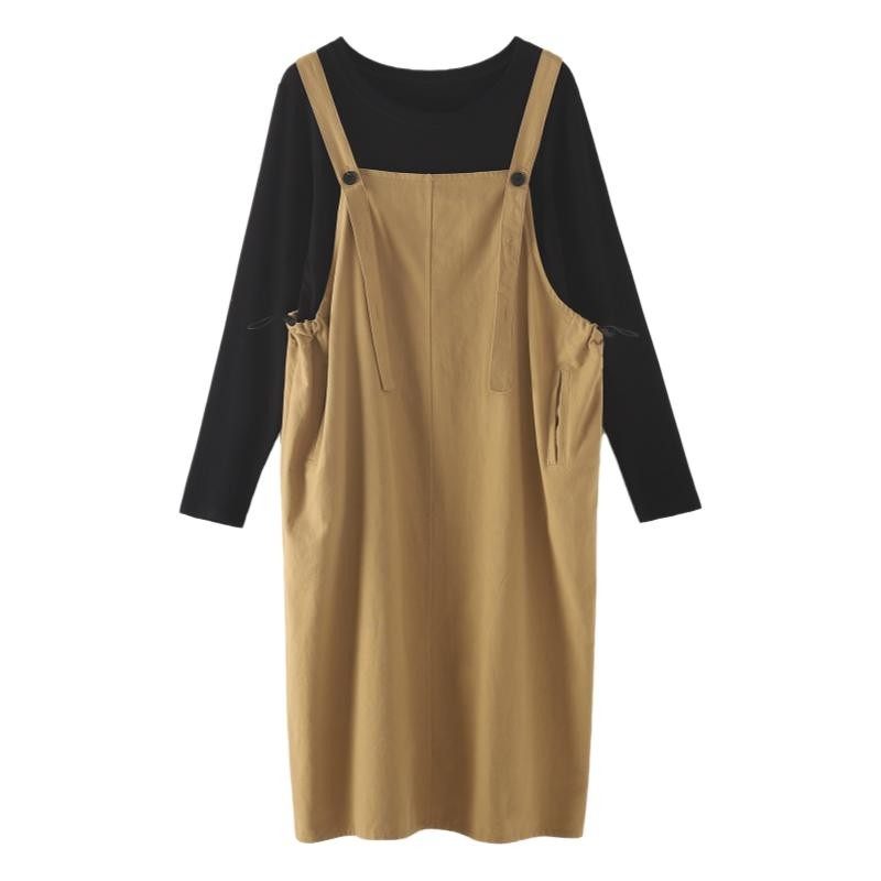 孕妇秋装时尚款2021新款韩版背带裙 喜图连衣裙