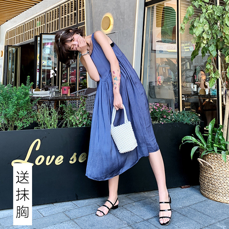 2022孕妇夏天潮装孕妈宽松背心裙 孕雅姿连衣裙