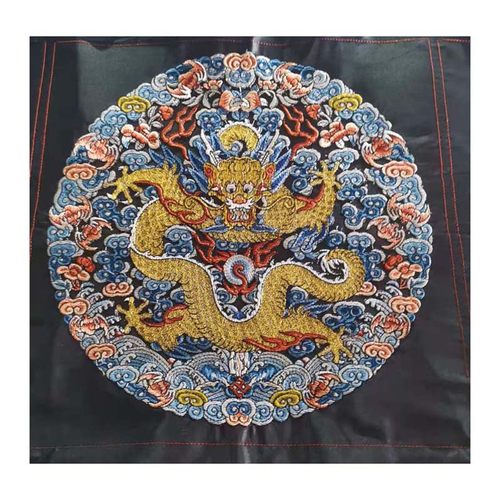 中国风清代古装汉服皇帝服装团龙盘金绣五爪龙袍 - 图2