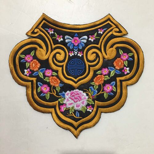 梅兰竹菊刺绣花汉服古装演出服女配件领子中国风服装辅料 - 图0