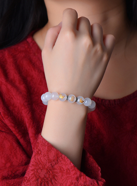 五行属金的饰品缺金补金手链