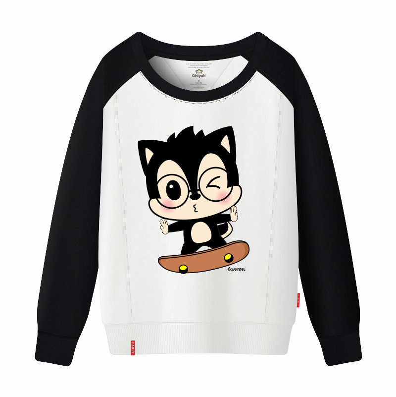 ohlyah品牌秋装卫衣男女宽松圆领 ohlyah卫衣/绒衫