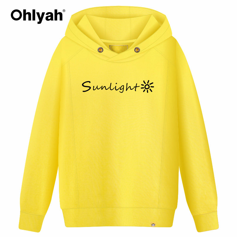 ohlyah连帽衫女装字母英文sun卫衣 ohlyah卫衣/绒衫
