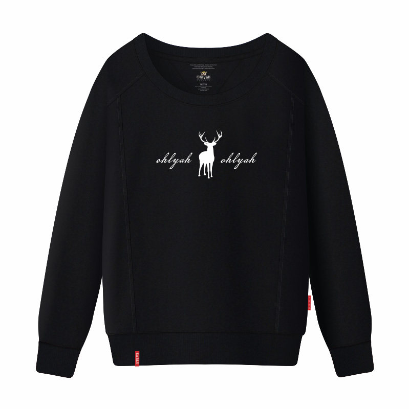 ohlyah宽松针织圆领男女情侣装卫衣 ohlyah卫衣/绒衫