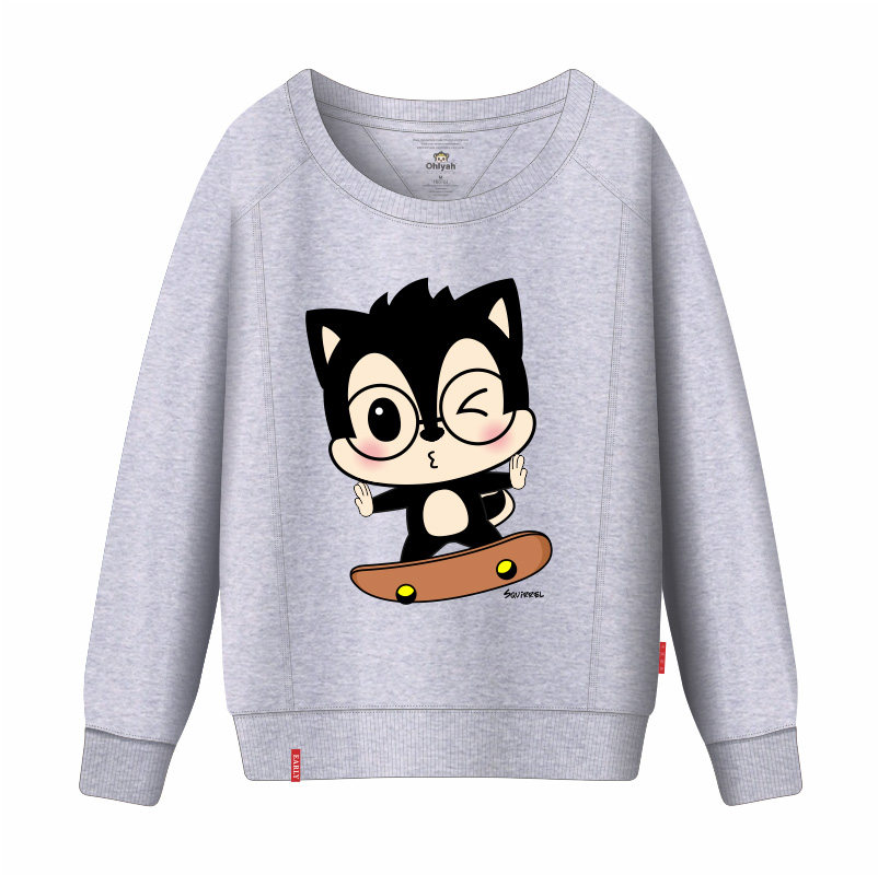 ohlyah品牌秋装卫衣男女宽松圆领 ohlyah卫衣/绒衫