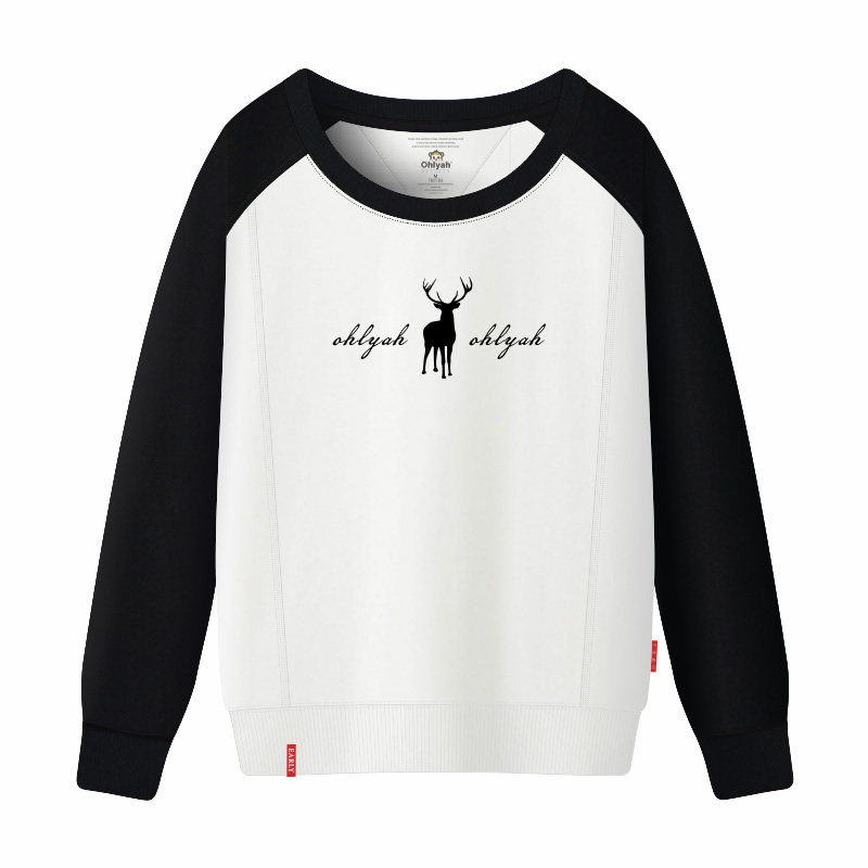 ohlyah宽松针织圆领男女情侣装卫衣 ohlyah卫衣/绒衫