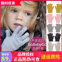 Danish Gobabygo Childrens Finger Gloves Cotton men and women Warm Autumn Winter Monolayer Knit Baby Boy