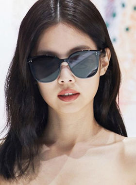 墨镜女圆脸方形防紫外线复古
