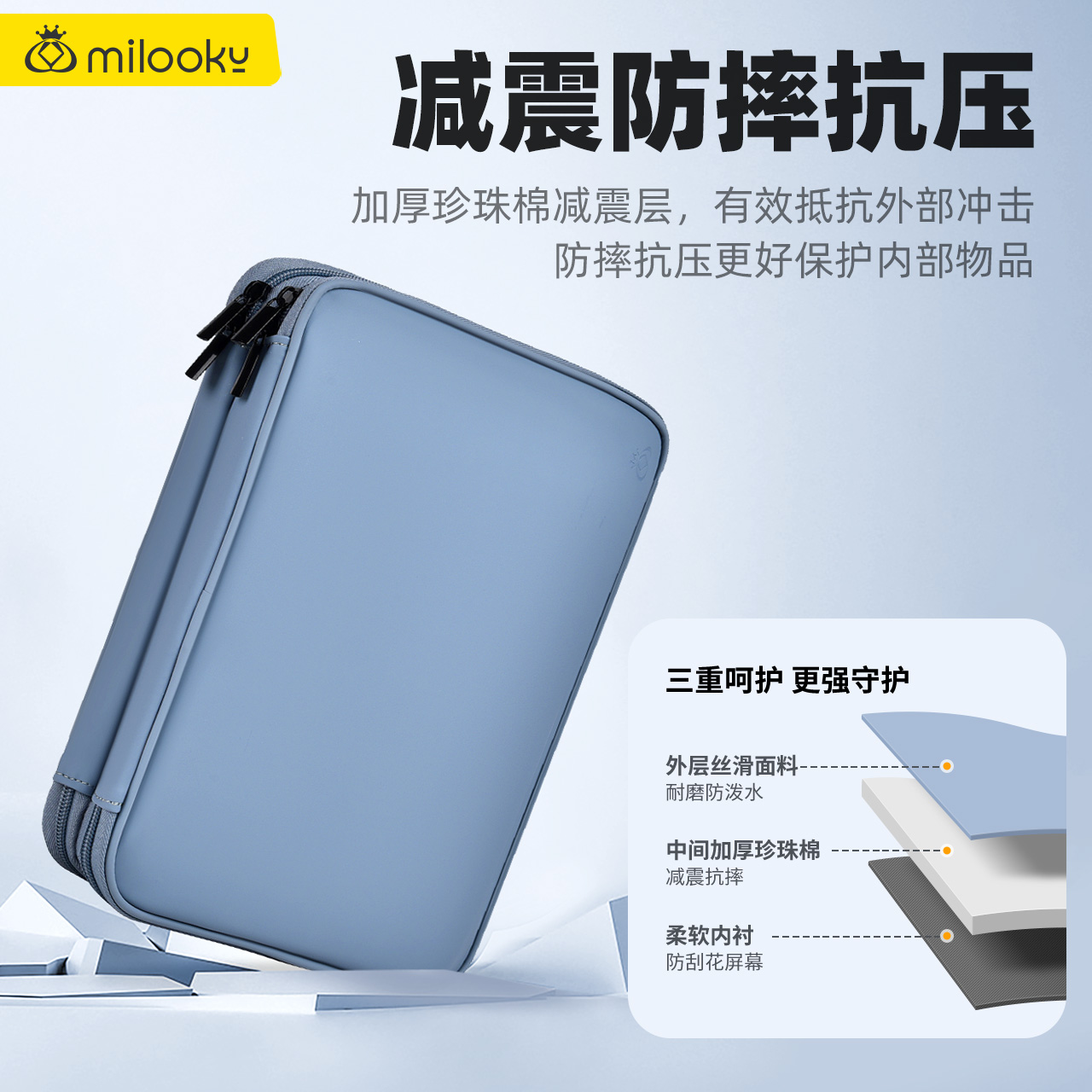 平板收纳包适用于联想华为苹果小米红米荣耀iPad11英寸12.9英寸ipad pro7华为键盘内胆包保护套air7便携袋 - 图2