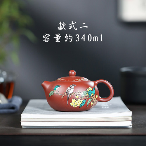 正宗宜兴紫砂原矿手工紫泥 清水泥 西施壶系列 - 图2