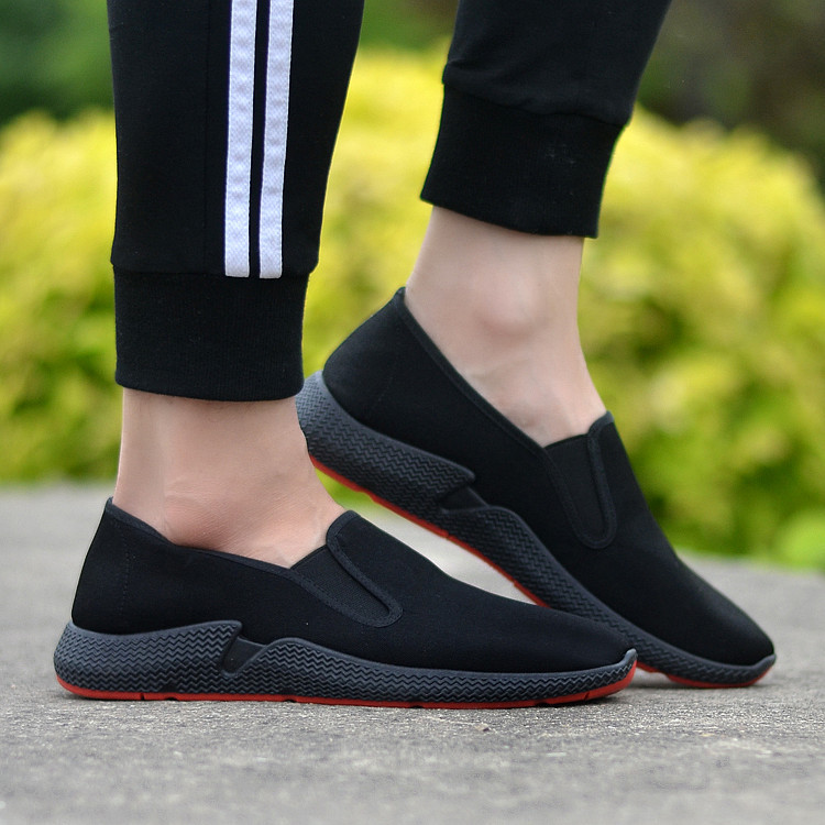 老北京布鞋软底防滑工作鞋男帆布鞋透气防臭休闲鞋一脚蹬青年板鞋,淘宝优惠券,粉丝福利购,淘宝优惠卷