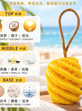 菠萝香薰蜡片挂件除味留香