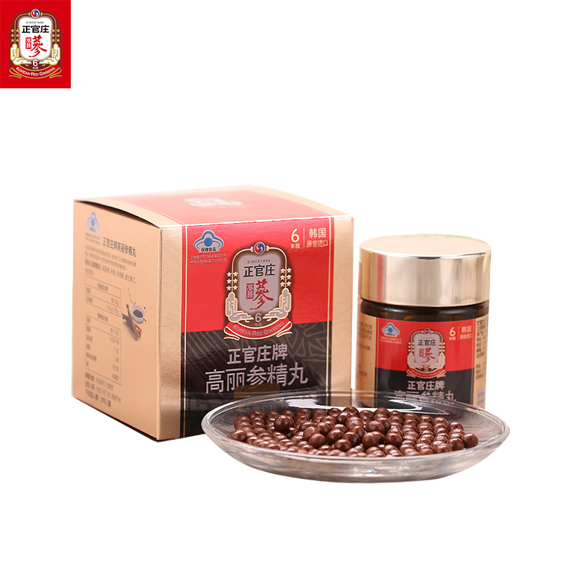 韩国正官庄6年根高丽参精人参皂苷 正官庄灵芝/参类/石斛提取物
