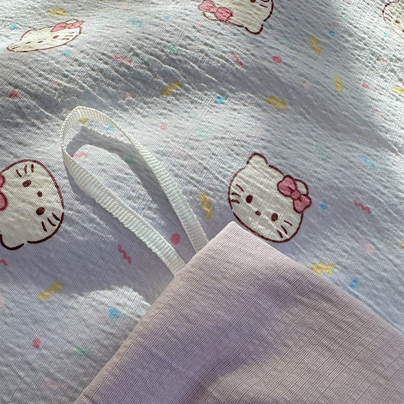 卡通水洗棉床单四件套可爱小狗大学生宿舍被套儿童三件套四季通用