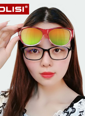POLISI偏光近视太阳镜套镜男