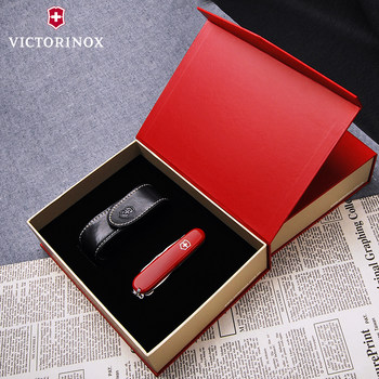 Victorinox Swiss Army Knife 1.3703+ Leather Case Gift Box Set 05GB03 Gift Gift Original Authentic