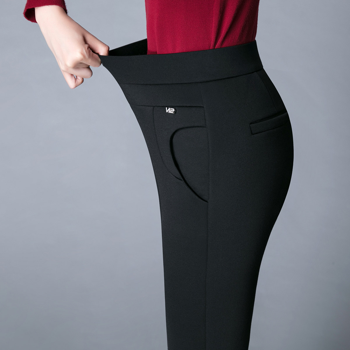 冬季加厚加绒中年女裤高腰修身小脚长裤冬天女士外穿显瘦打底裤子,淘宝优惠券,粉丝福利购,淘宝优惠卷