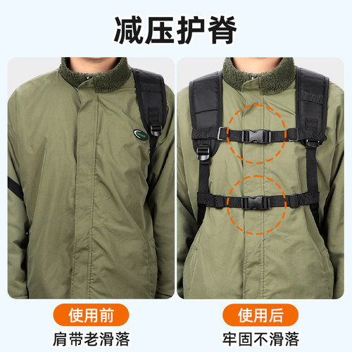 双肩包防滑卡扣成人登山背包固定带儿童书包胸前扣带减负肩带配件 - 图0