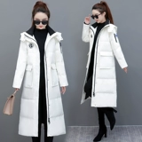 Длинный пуховик, утепленная модная куртка, средней длины