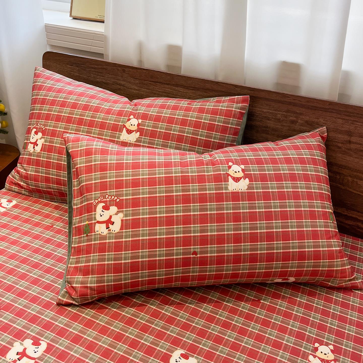 加厚磨毛床单单件纯棉100全棉老粗布被单2025新款四季通用三件套 - 图2