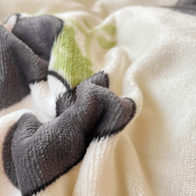 熊猫四件套牛奶绒冬季珊瑚绒被套床单学生宿舍三件套加绒床上用品 - 图3