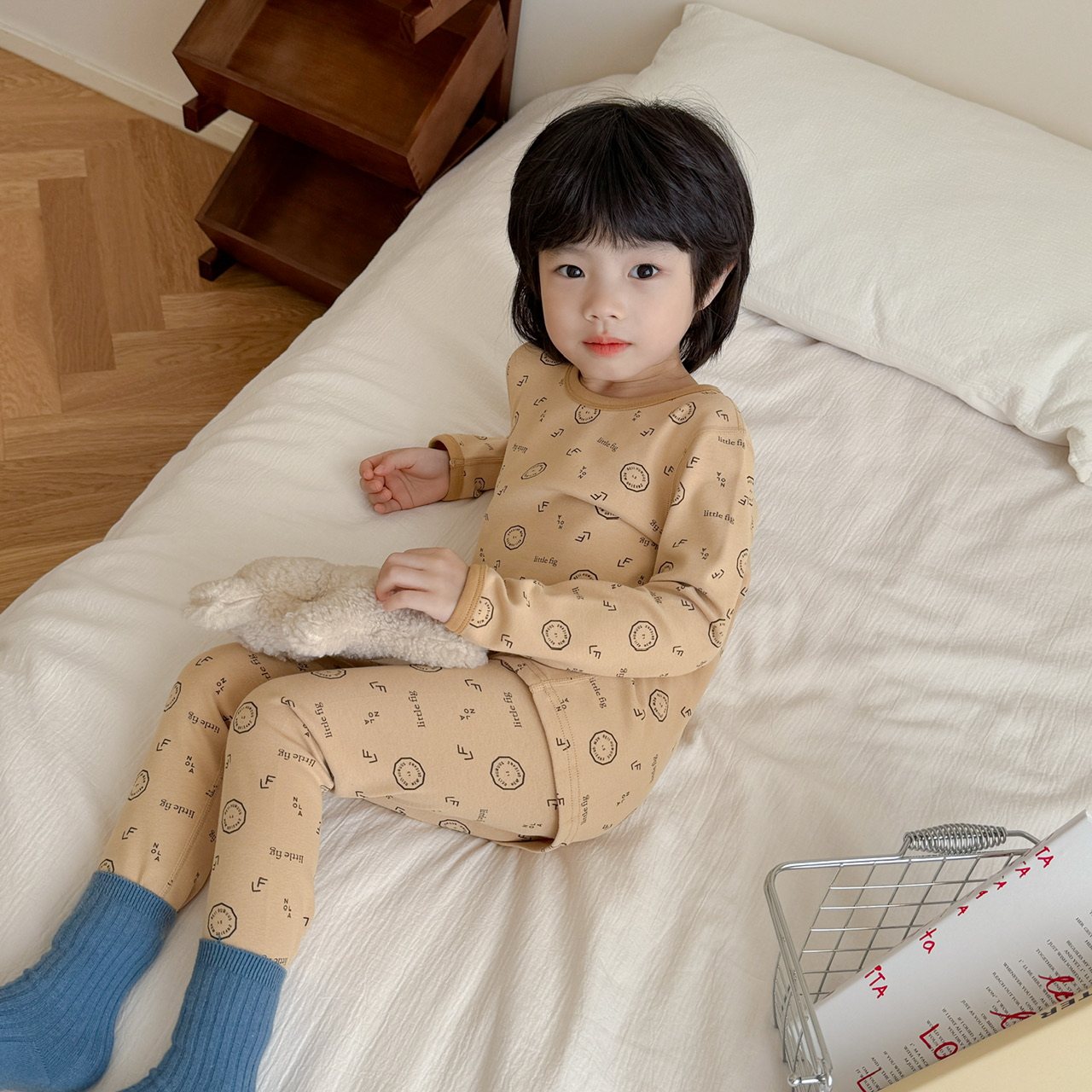 校服里穿得服帖不臃肿~儿童睡衣纯棉a类男女童秋衣裤套装无骨内衣,淘宝优惠券,粉丝福利购,淘宝优惠卷