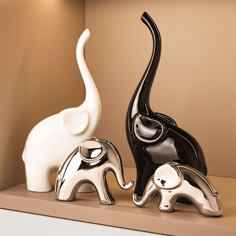 轻奢高档陶瓷玄关桌面摆件家居客厅酒柜电视柜装饰品创意乔迁礼物,淘宝优惠券,粉丝福利购,淘宝优惠卷