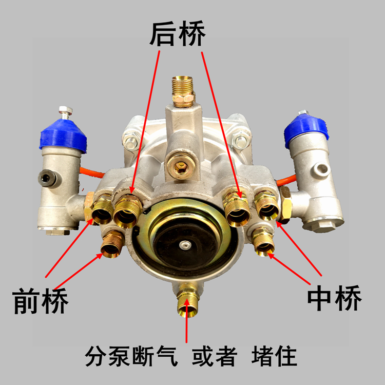 挂车刹车阀调节智能ABS三桥同步继动阀防冻柔刹王刹车泵 挂车至尊 - 图1