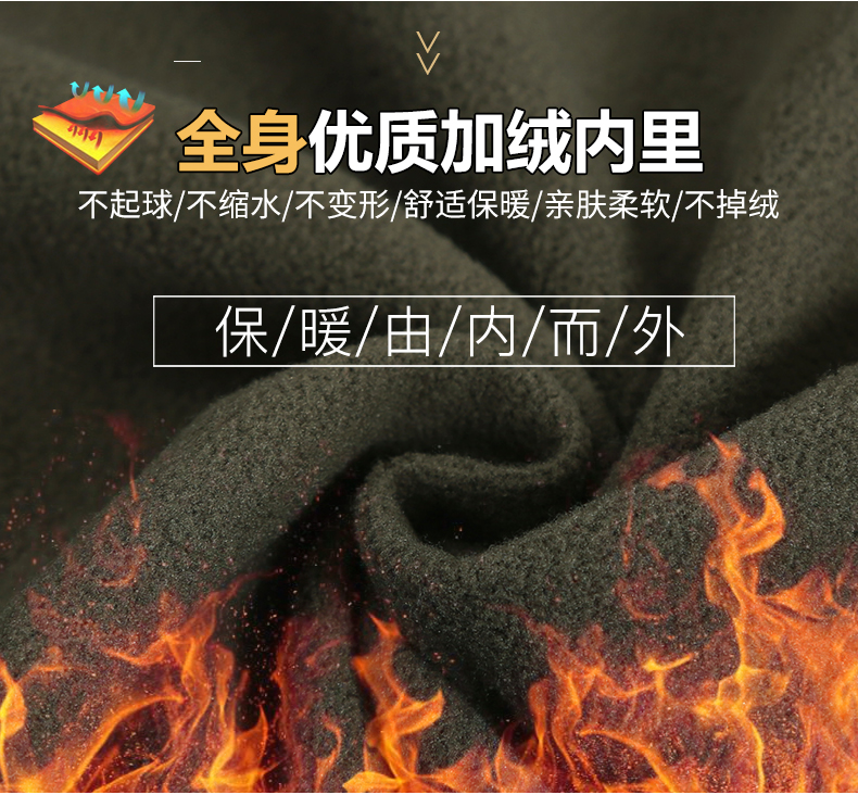 冬季加绒工作服套装男加厚纯棉耐磨劳保服电焊工服防烫阻燃迷彩服 - 图0