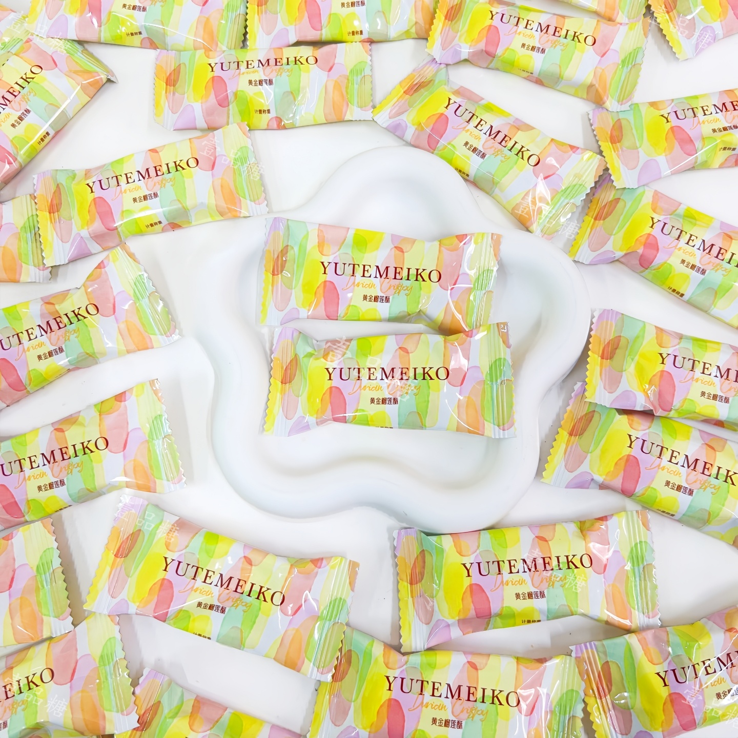 羽田铭菓黄金榴莲酥休闲结婚喜糖饼干招待高颜值散装休闲小零食 - 图1