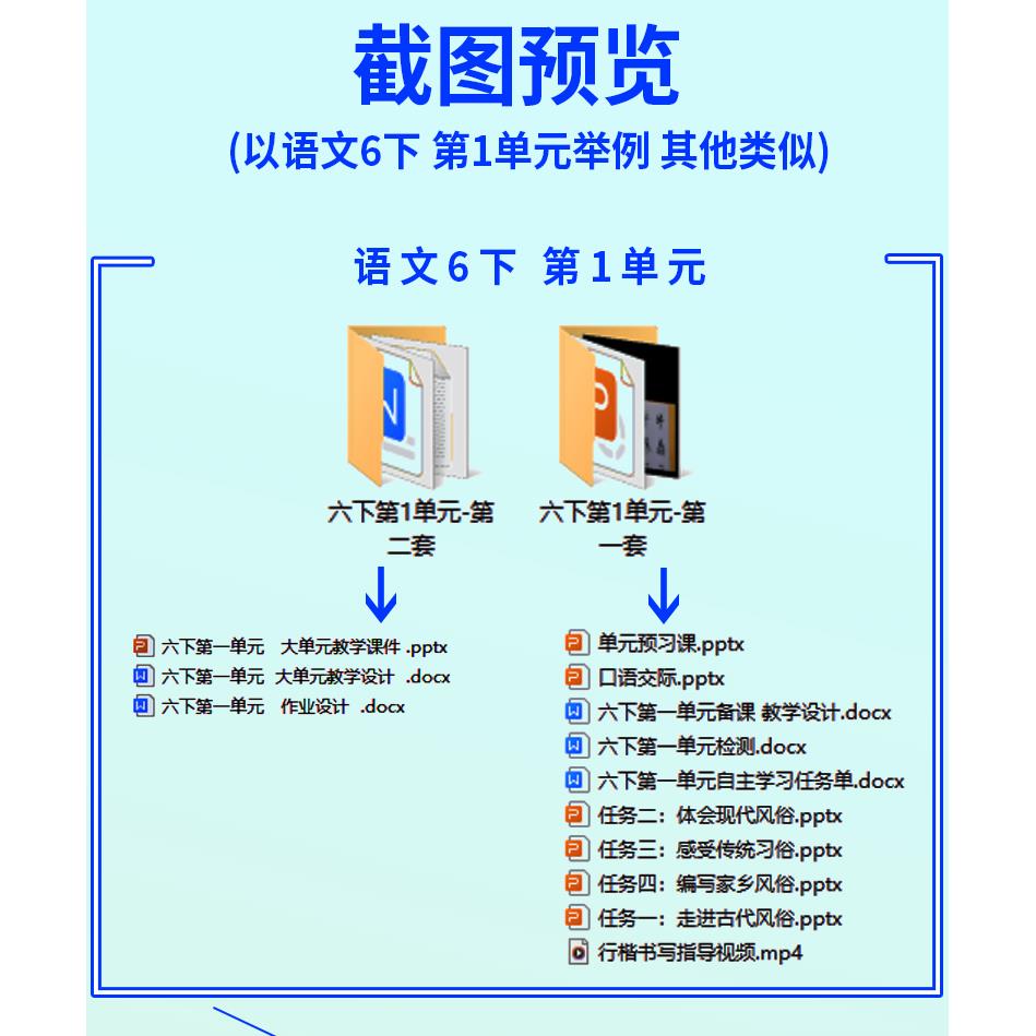 新课标小学语文大单元整体教学设计备课PPT课件核心素养教案一二三四五六年级上册下册呼应学习任务群任务单作业人教部编版电子版 - 图1