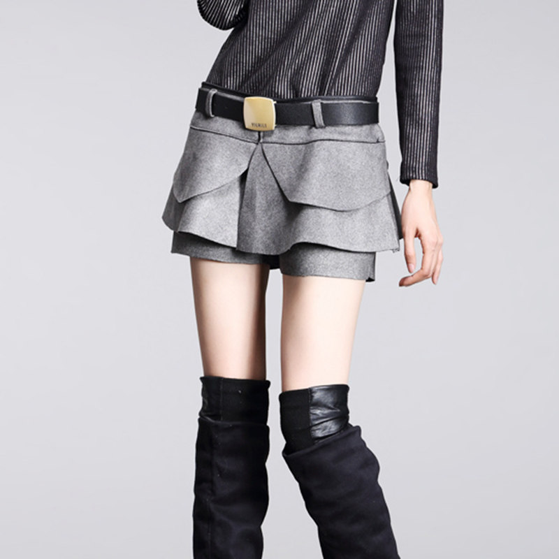 欧洲站2021春秋新款显瘦裙裤短裤裙 雅洛丝菲休闲裤