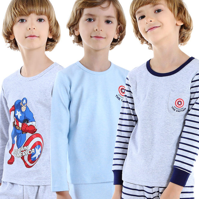 Children's pure cotton underwear set Disney Spring and Autumn