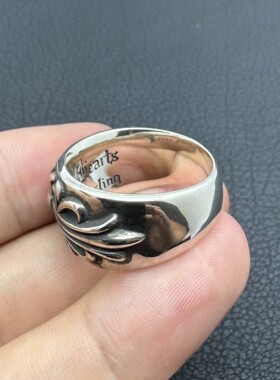 泰银复古中号守护者戒指男士女生款情侣对戒轻奢高级感男款卡莱茵