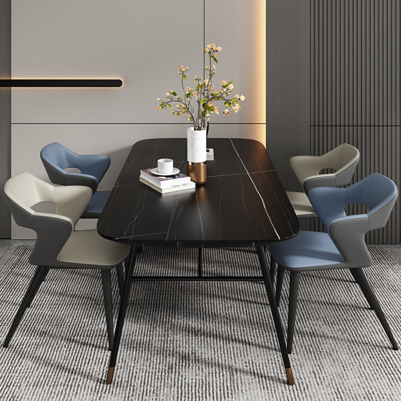 意式轻奢现代简约家用科技靠背椅 雷度餐椅